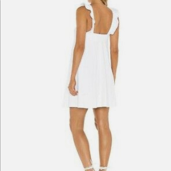 Susana Monaco Ruffled V-Strap Trapeze Dress XS Pink Glo/ Magenta. - Picture 5 of 7